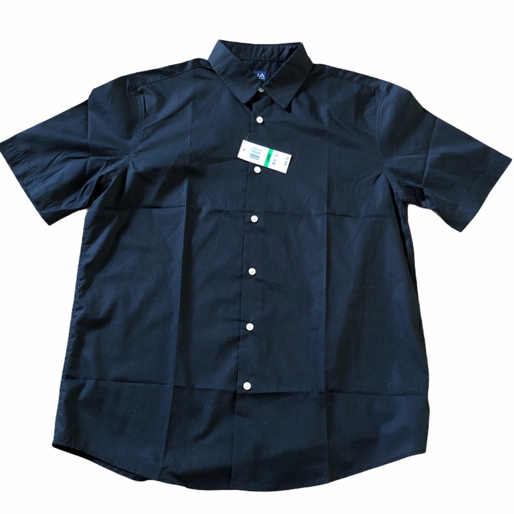 John Ashford Men’s short sleeve Black shirt Sz L